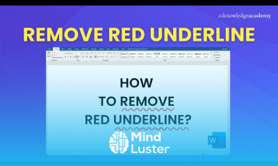 3 Easy Ways to Remove Underline In MS Word 2025 How to Remove Red Underline in MS Word