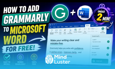How To Add Grammarly To Microsoft Word for Free under 2min