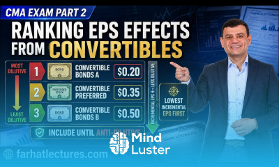  How to Rank EPS Effects from Convertible Securities — CMA Exam Part 2