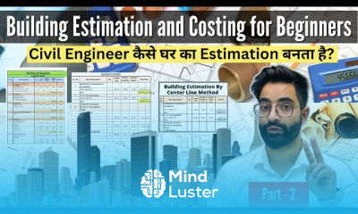 Complete Building Estimation and Costing for Beginners Part 2