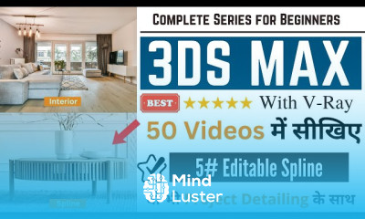 3DS Max for Beginners Part 5 Editable Spline