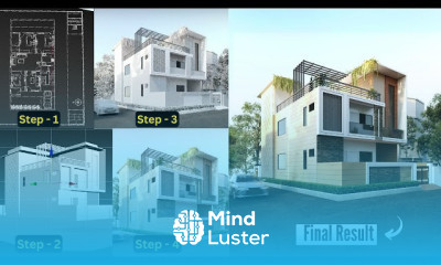 Exterior Design with 3ds Max V Ray Step by Step Tutorial for Beginners