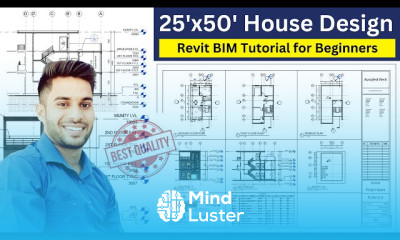 Full House Design in Revit BIM 3D Building 25 X50 Revit Tutorial for Beginners