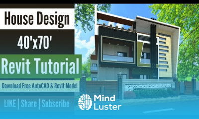 40 x70 House Design in Revit Architecture Revit Tutorial for Beginners