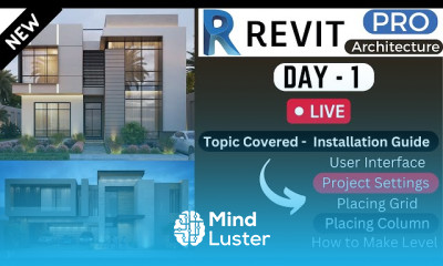 Revit Architecture Complete Course Day 1 GUI Level Gride Column Beam