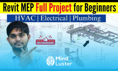 Complete Revit MEP Project For Beginners in Retail Store FCU HVAC Electrical Plumbing