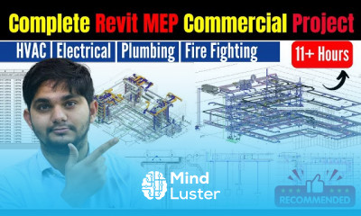 Revit MEP Complete Project 11 Hours HVAC Electrical Plumbing Fire Fighting