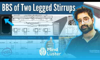 Bar Bending Schedule of Two Legged Stirrups