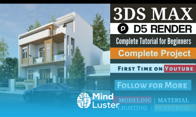3DS Max with D5 Render Complete Tutorial Exterior House Design