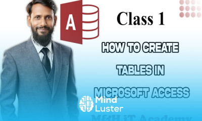 MS Access Tutorial for Beginners Class 1 How to Create Tables in Microsoft Access