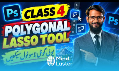 Photoshop Tutorial for Beginners Class 4 How to Use Polygonal Lasso Tool