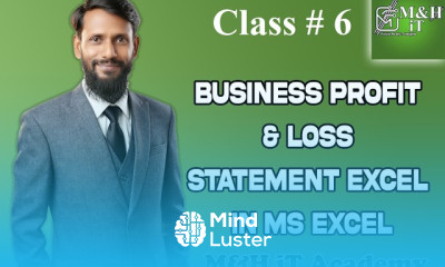 class 6 Business Profit Loss Statement Excel