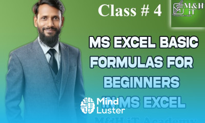 class 4 MS Excel Basic Formulas for Beginners