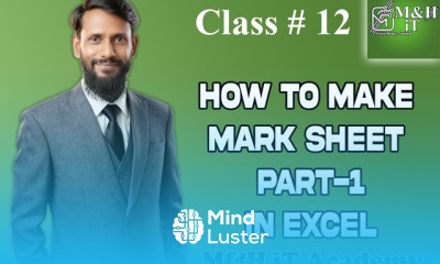 class 12 How to Make Mark Sheet Part 1
