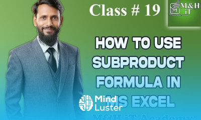 class 19 How to Use SUBPRODUCT Formula in Ms Excel