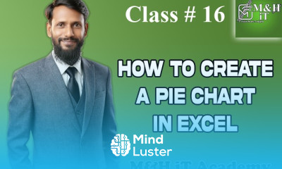class 16 How to Create a Pie Chart in Excel