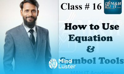 How to Use Equation Symbol Tools in MS Word