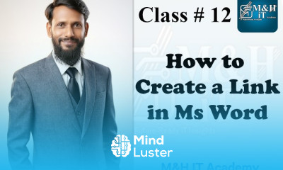 Class 12 How to Create a Link in MS Word