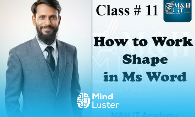 class 11 how to work shape in ms word