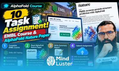 10 Task Assignment EMBL Course AlphaFold Nature Paper  AlphaFold Course Urdu Hindi