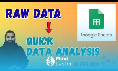 Data Analysis in Google Spreadsheets with Column stats option Quick Data Analysis