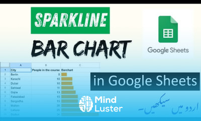SPARKLINE Bar Chart in Google Sheets Data Visualization in Google Sheets using SPARKLINE Function