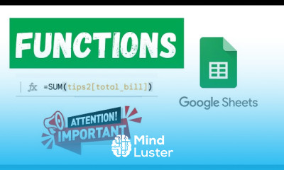Major Functions in Google Sheets for Data Analysis Complete Beginner to Advanced Guide