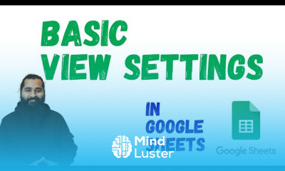 Basic view settings in google sheets for freezing panes