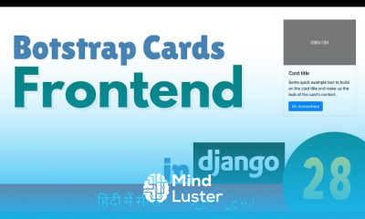Using Bootstrap Cards URL Routing for Django Frontend Django Free Course Urdu Hindi