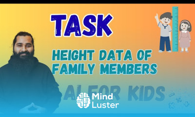 Task 1 Collect Height of family members and do some basic Analysis
