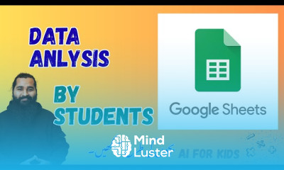 Data analysis by students on google spreadsheets