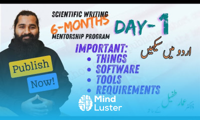 Day 1 SWMP Introduction plans and outlook for Scientific Writing Mentorship Program codanics