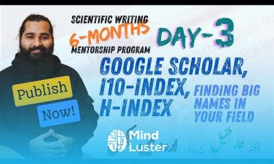 Day 3 SWMP Google Scholar i10 index h index and finding big names in your field