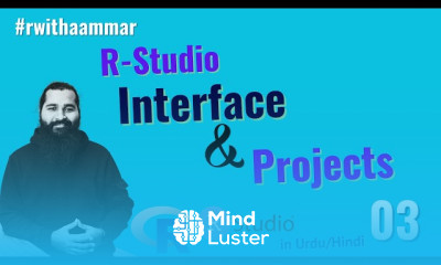 R Studio interface and creating a project in R with Aammar