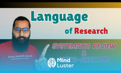 Meta analysis can be done in any language based on the research papers
