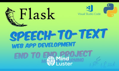 Speech to text app development with flask python