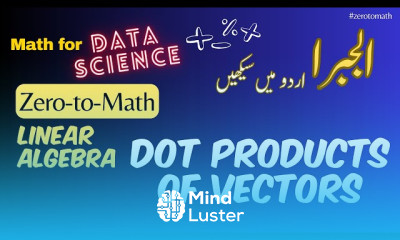 Dot product of vectors zerotomath