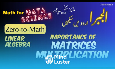 Why do we need Matrix multiplication zerotomath